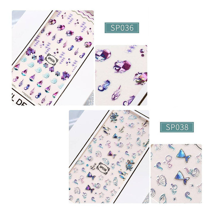 Ocean Style Nail Stickers Pzl Nails