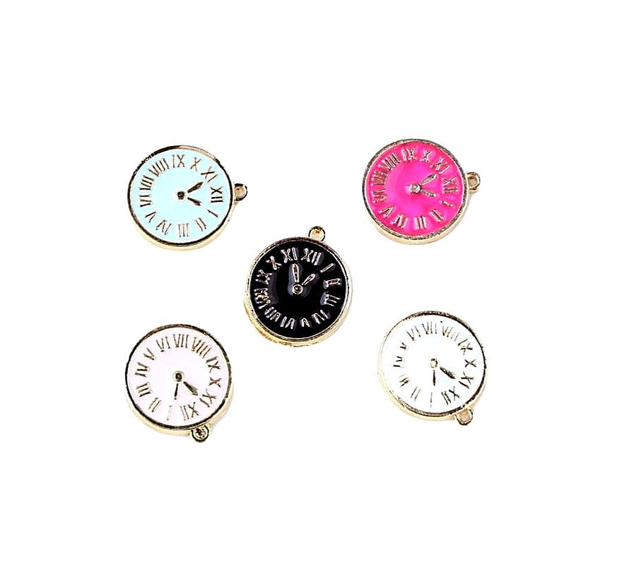 Time Clock Shapes 10pcs Pzl Nails