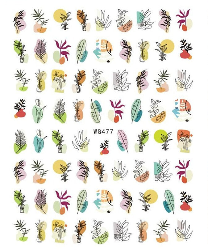 Branch Shapes Nail Stickers Pzl Nails