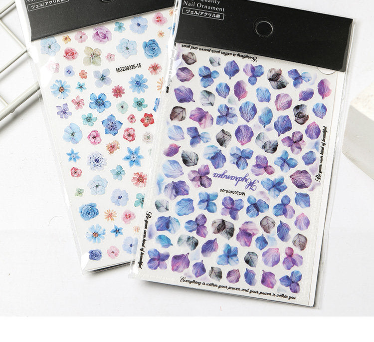 Flower Nail Art Sticker Pzl Nails