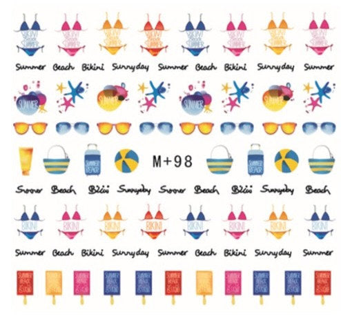 Summer Nail Sticker Pzl Nails