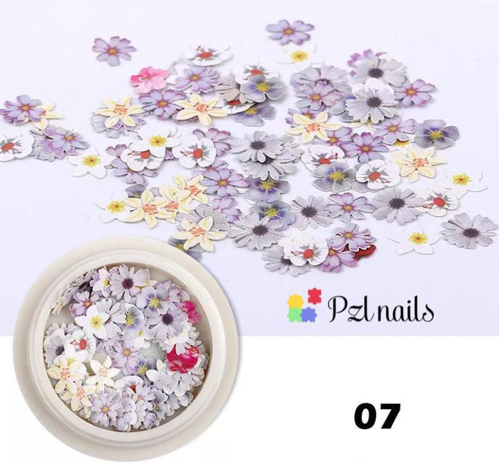 Blooming Flowers 3D Nail Art Pzl Nails