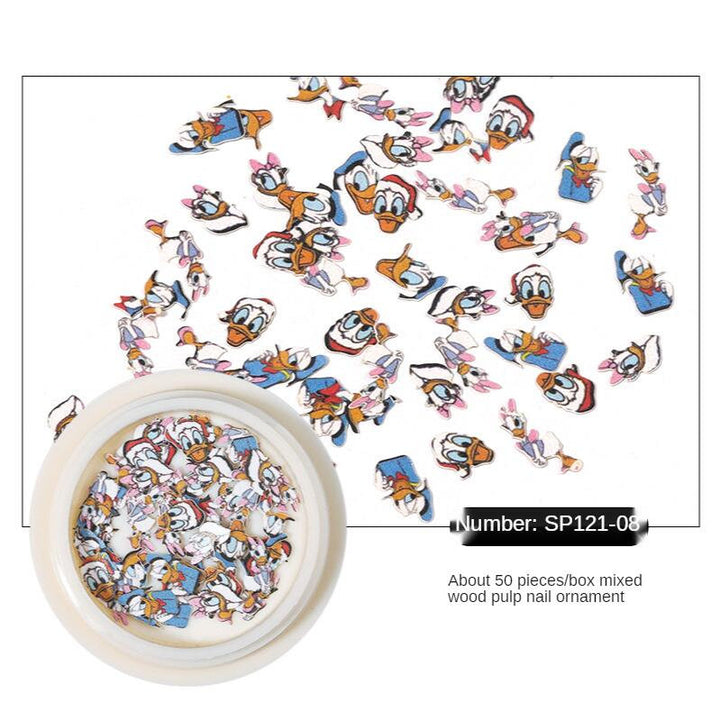 Sequins Decals Cartoon 3D Mixed Pzl Nails