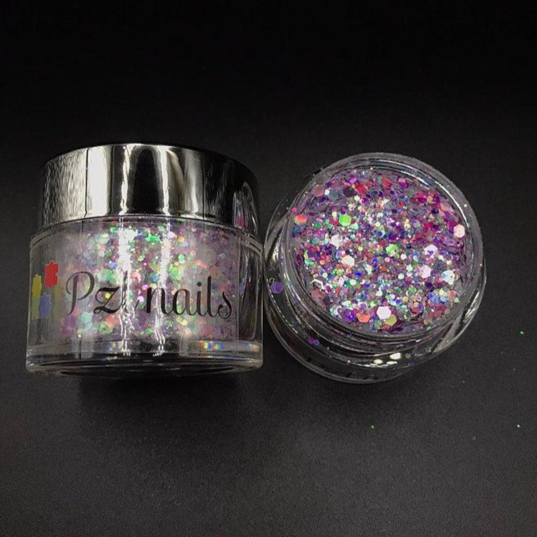 Holographic Cosmetic Glitter Pzl Nails