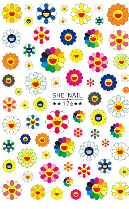 Sunflowers Nail Art Stickers Pzl Nails