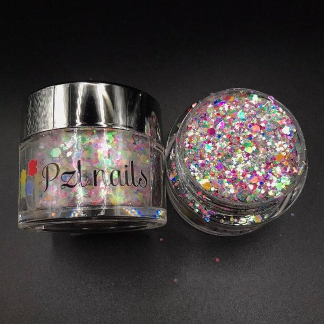 Holographic Cosmetic Glitter Pzl Nails