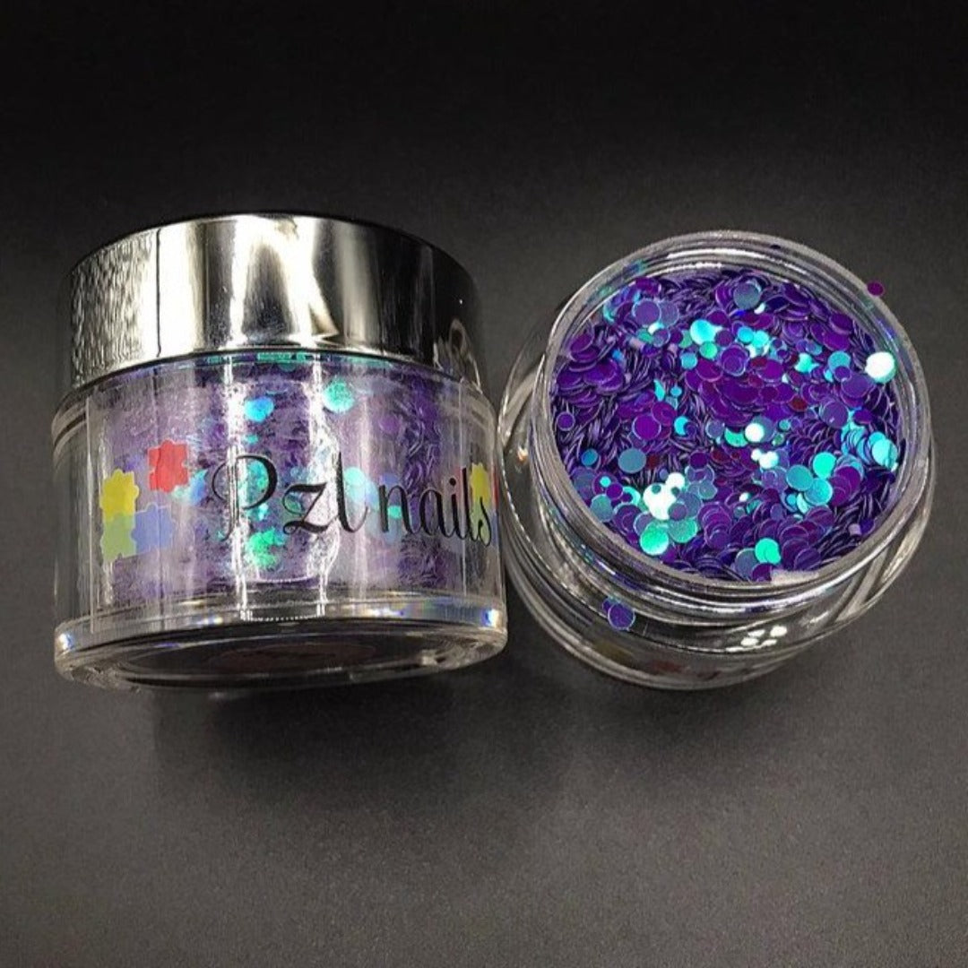 Holographic Cosmetic Glitter Pzl Nails