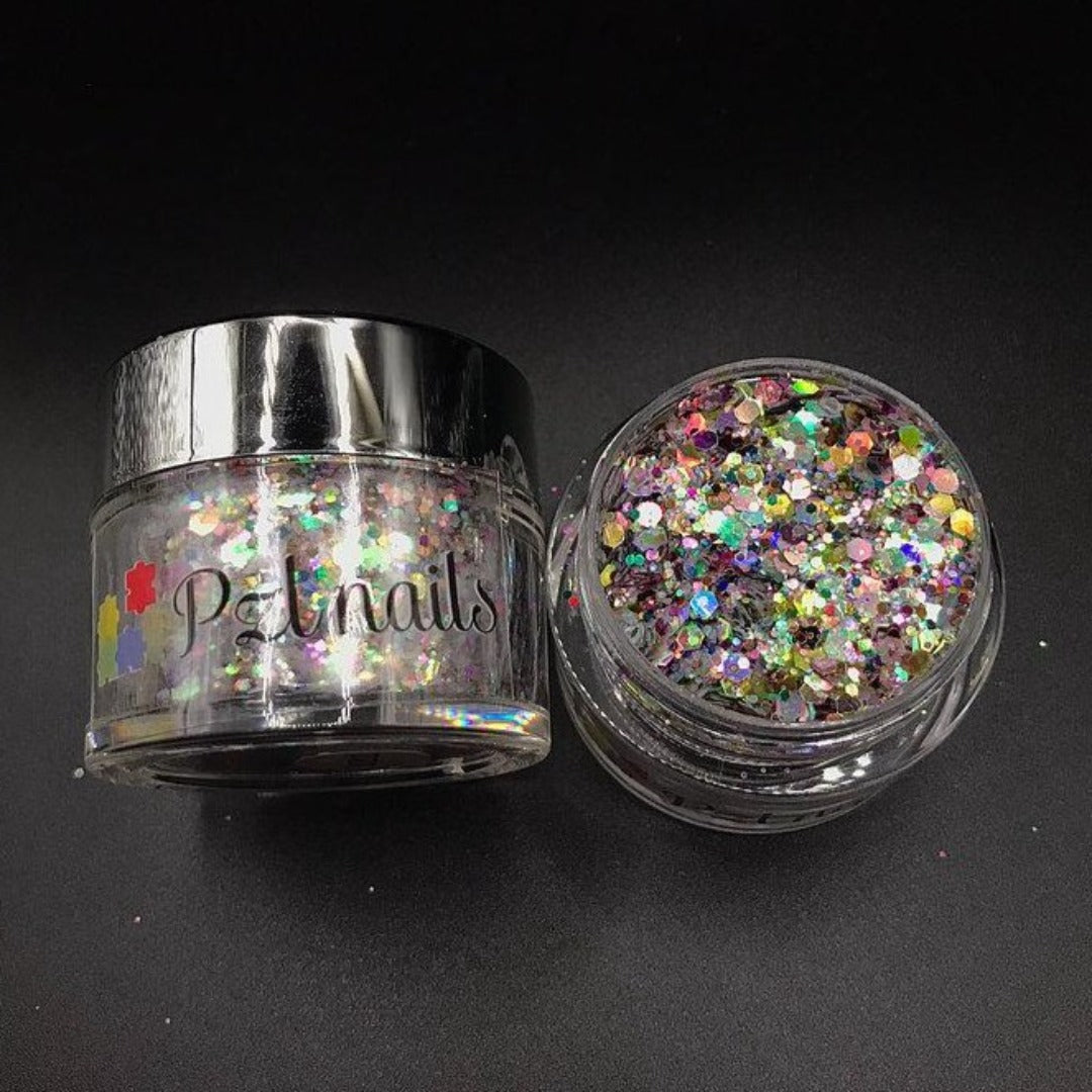 Holographic Cosmetic Glitter Pzl Nails