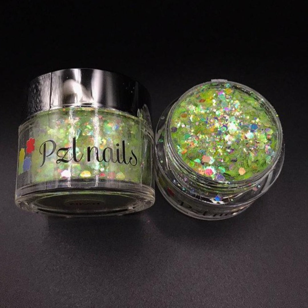 Holographic Cosmetic Glitter Pzl Nails