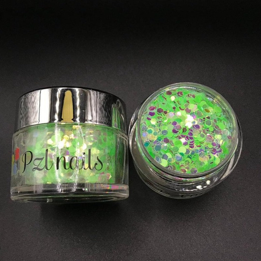 Holographic Cosmetic Glitter Pzl Nails