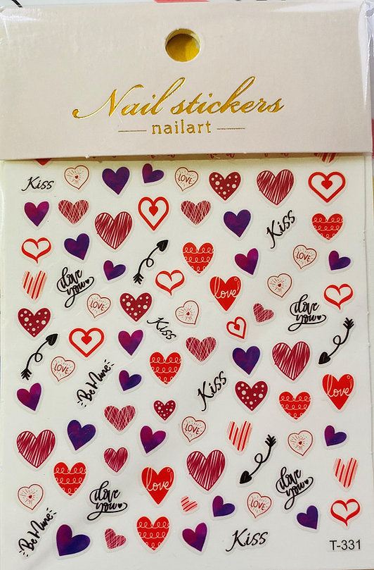 Valentine Stickers Pzl Nails