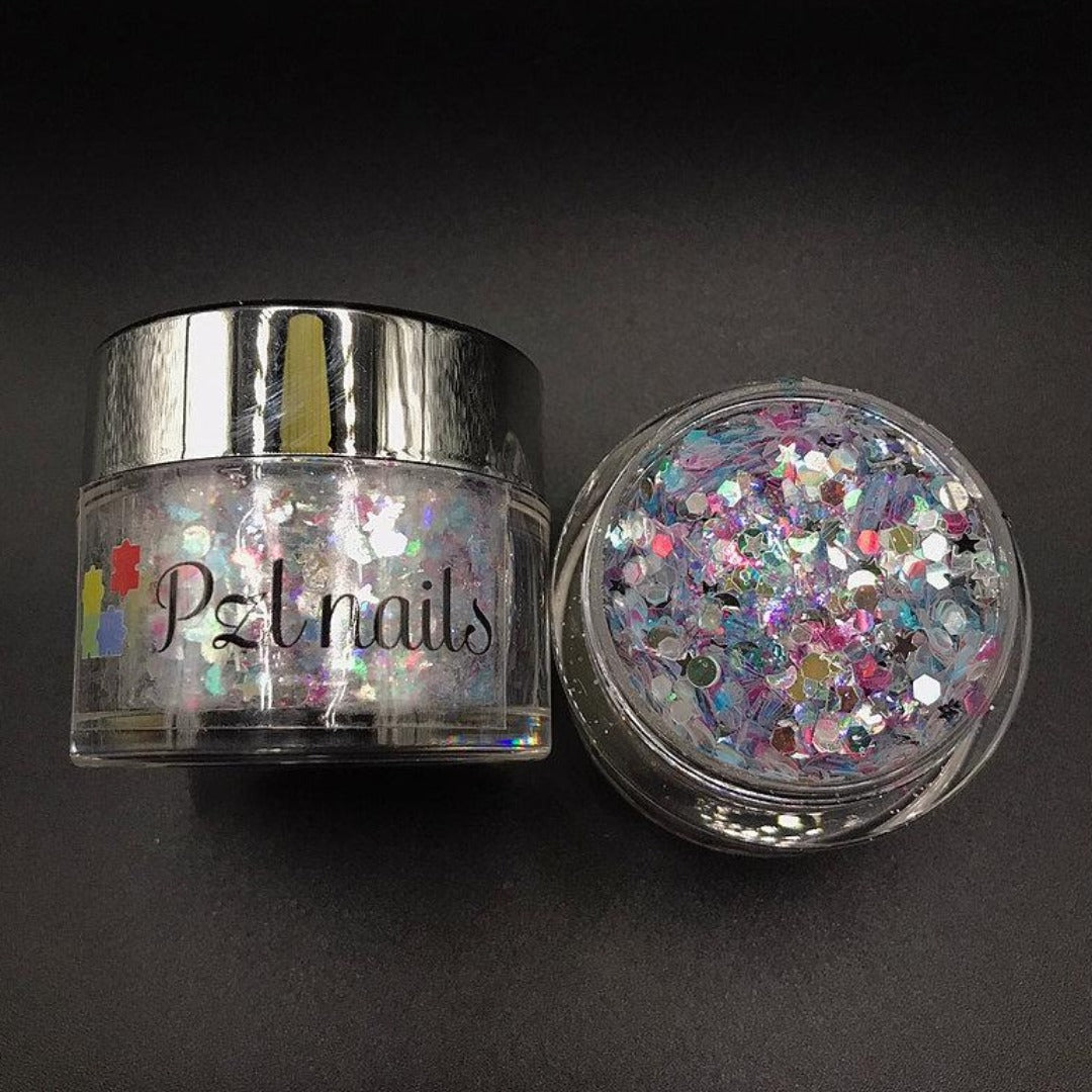 Holographic Cosmetic Glitter Pzl Nails