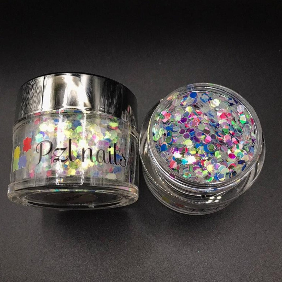Holographic Cosmetic Glitter Pzl Nails