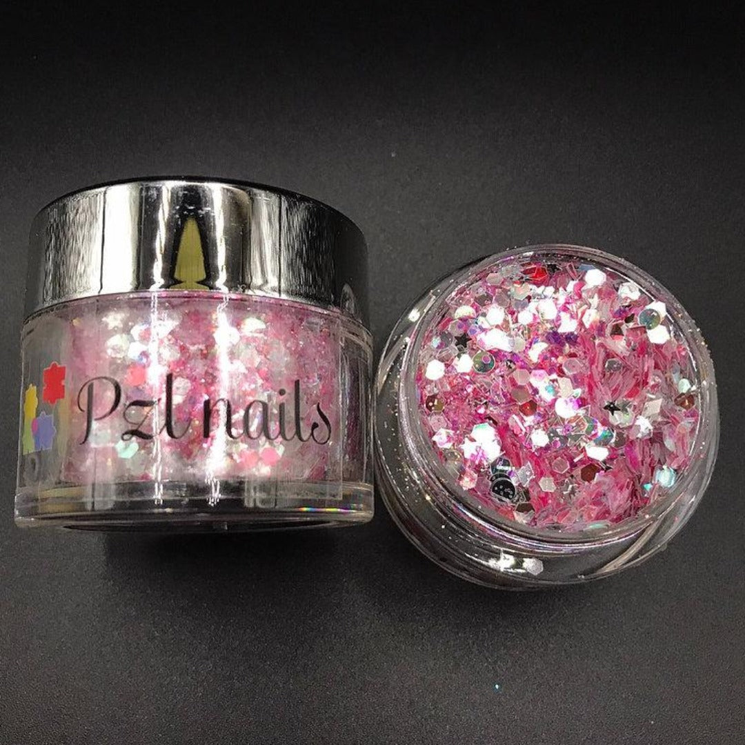 Holographic Cosmetic Glitter Pzl Nails