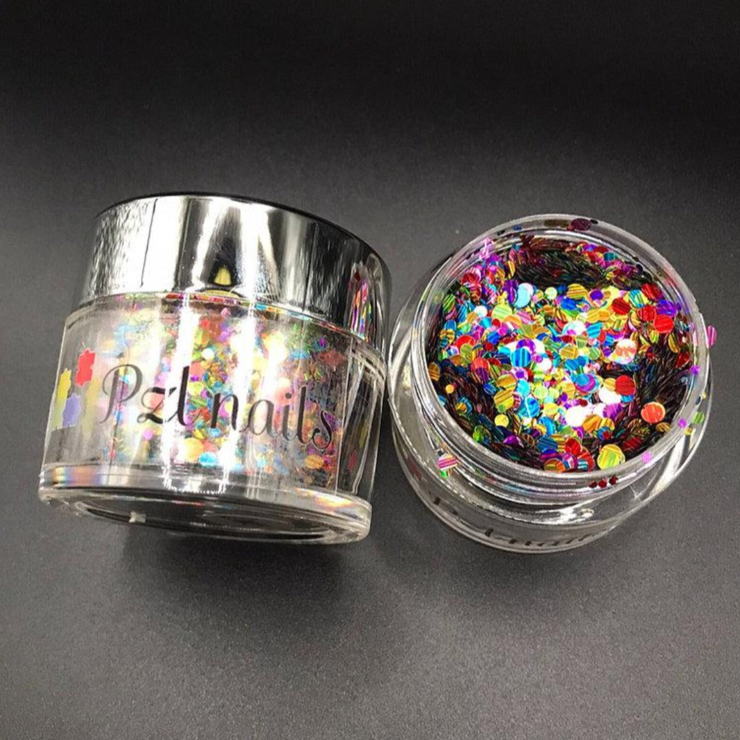 Holographic Cosmetic Glitter Pzl Nails