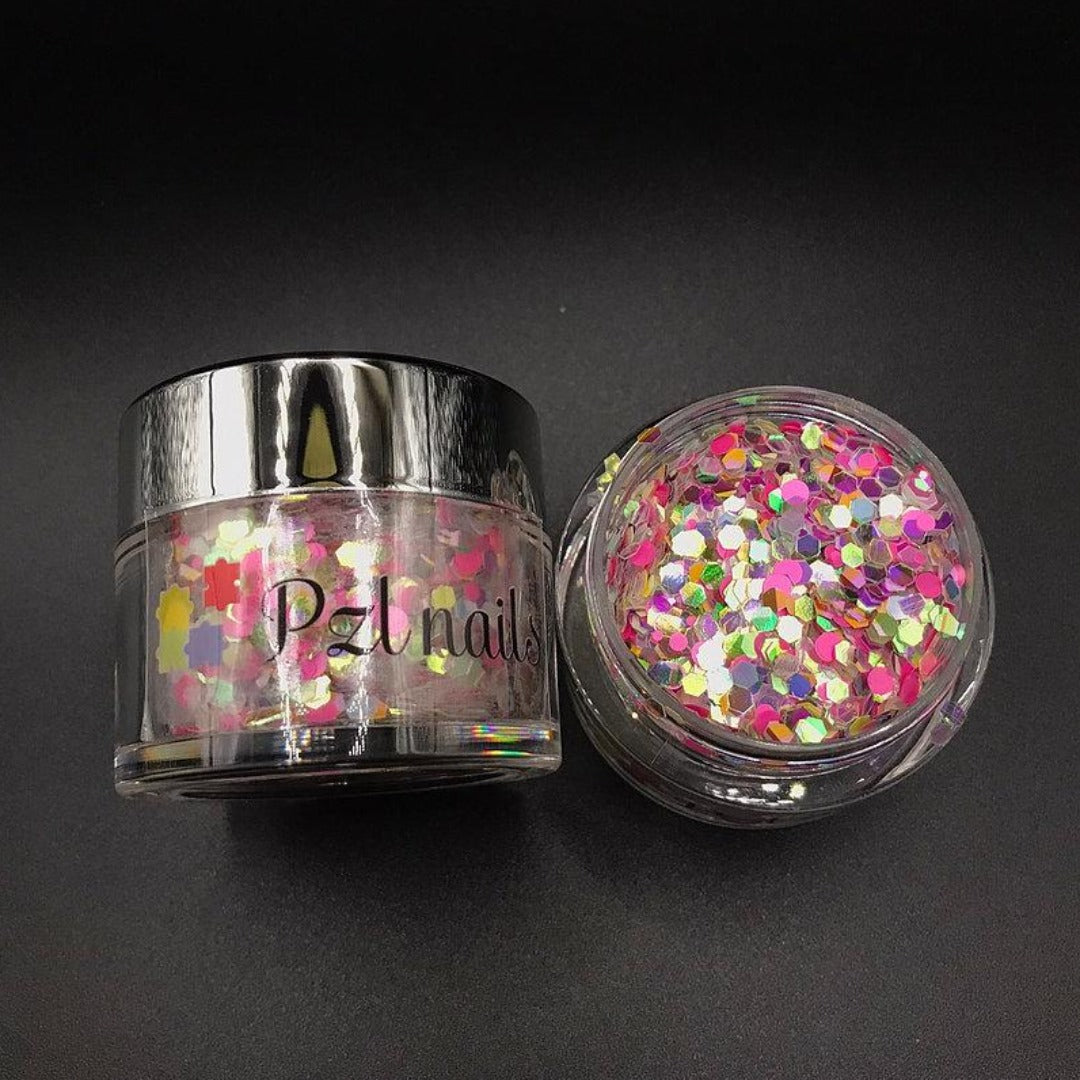 Holographic Cosmetic Glitter Pzl Nails