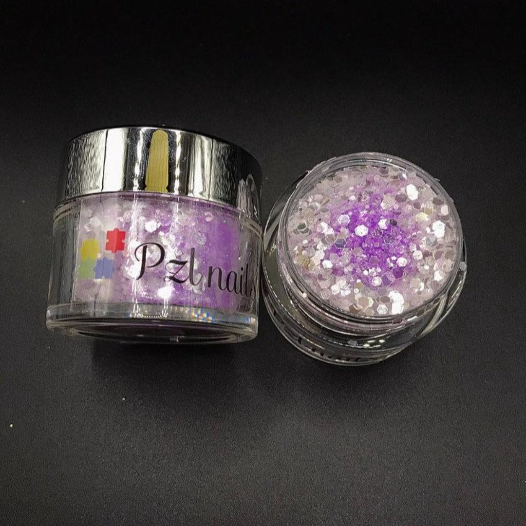 Holographic Cosmetic Glitter Pzl Nails