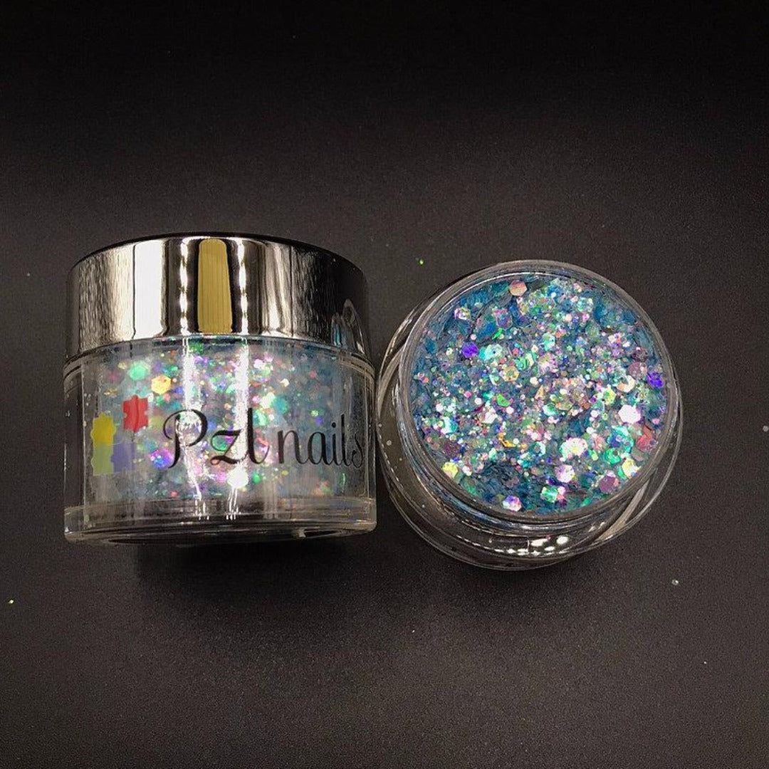 Holographic Cosmetic Glitter Pzl Nails