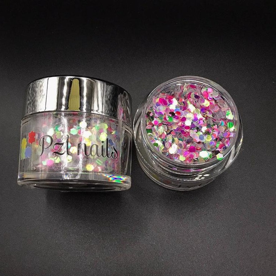 Holographic Cosmetic Glitter Pzl Nails