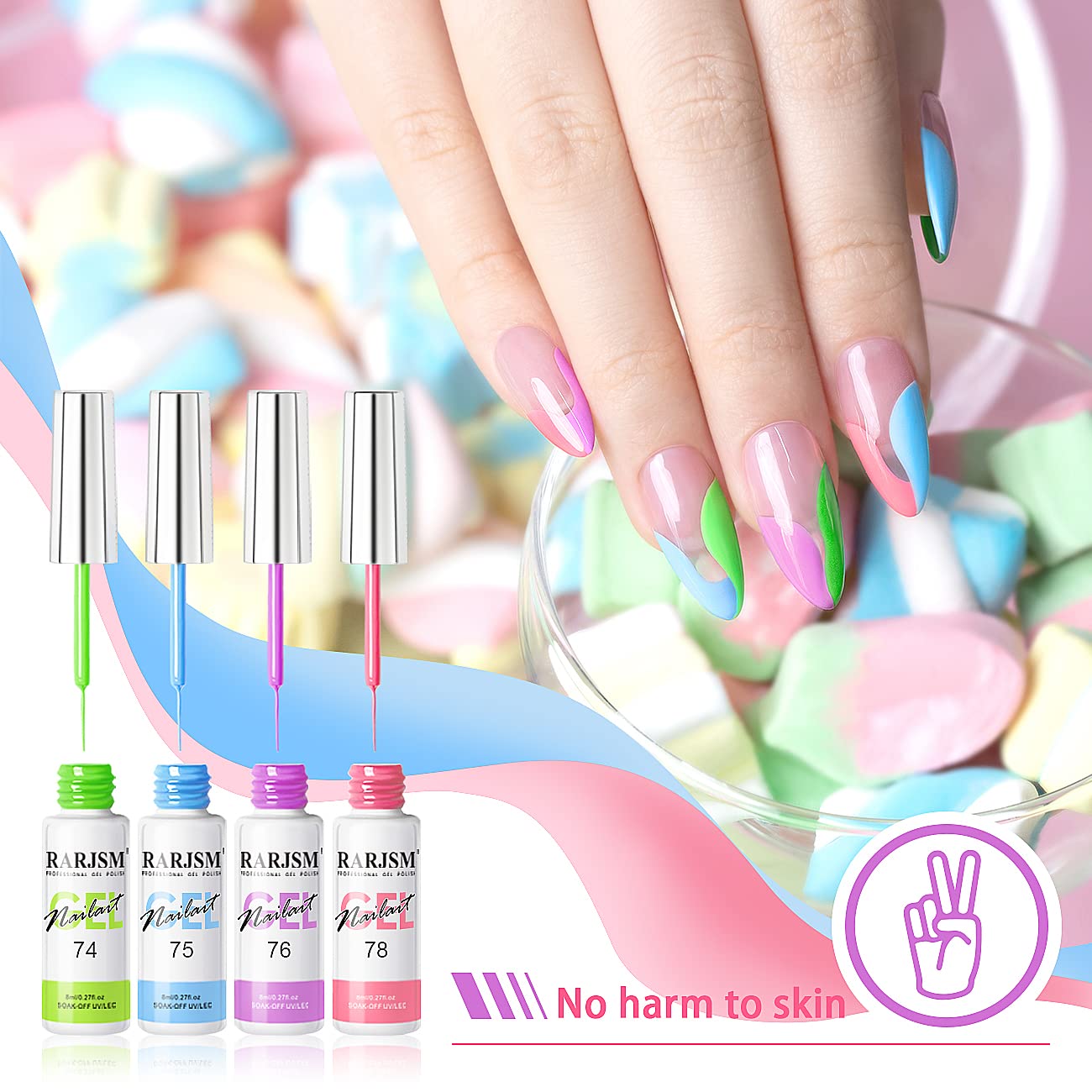 Line Art Gel Pzl Nails