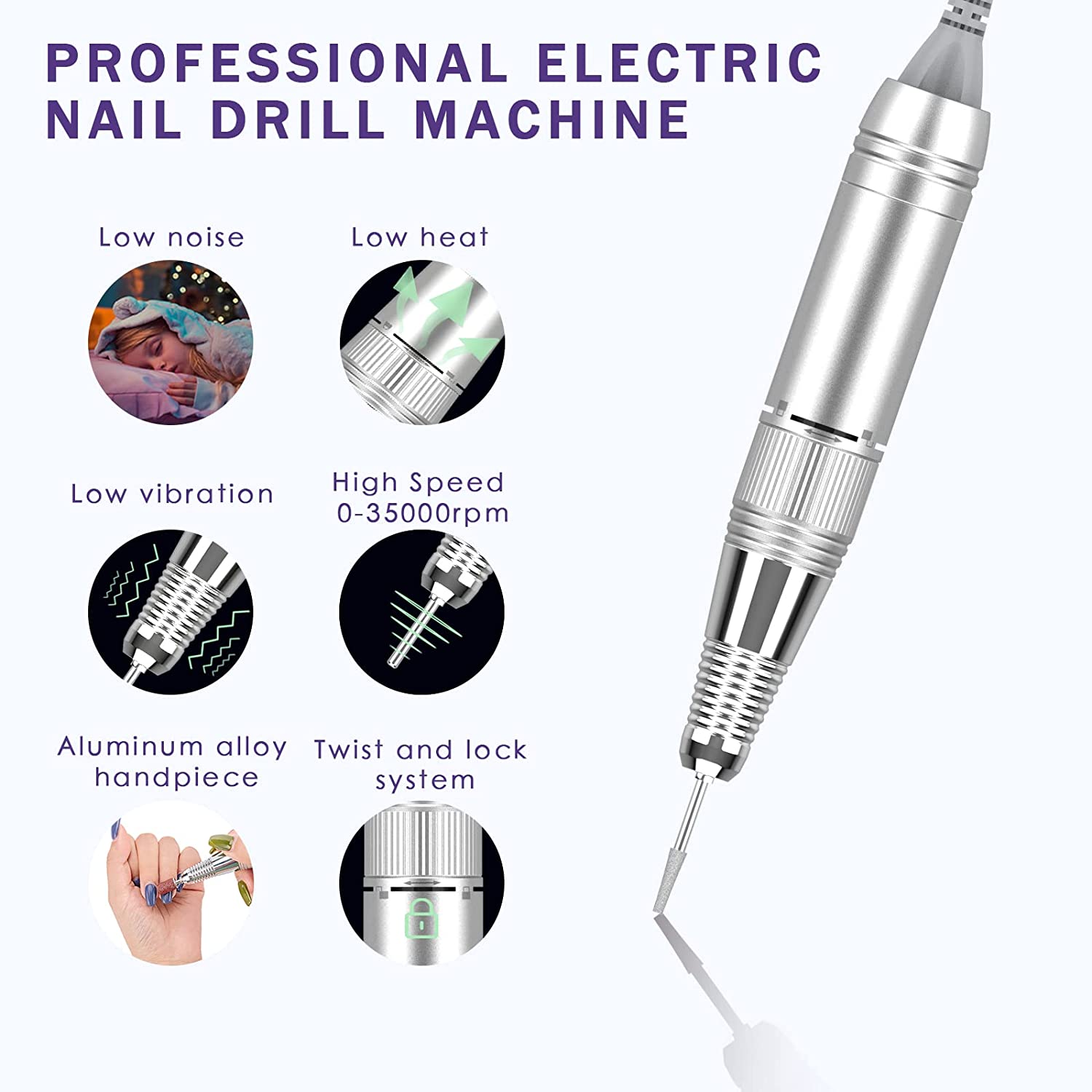 Nail Drill & UV LED Nail Lamp 2 in 1 Pzl Nails