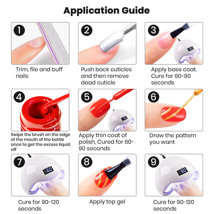 Line Art Gel Pzl Nails