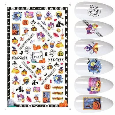 Halloween 3D Sticker Pzl Nails