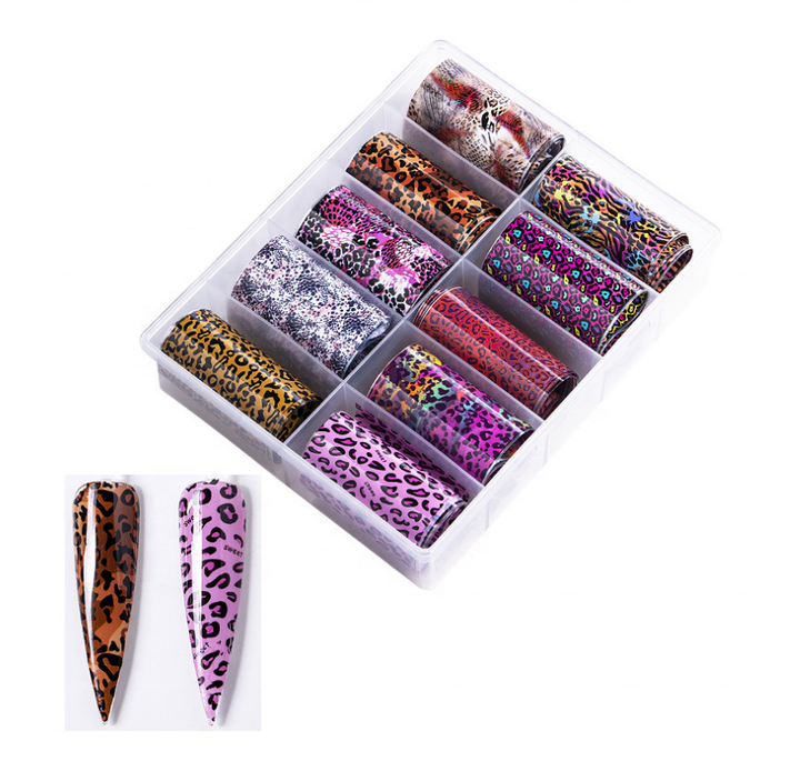 Leopard Transfer Nail Art Foil Pzl Nails