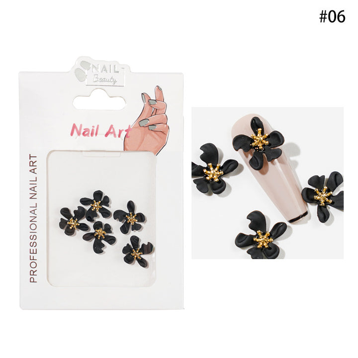 Flower Pearl Nails Art Decoration Pzl Nails