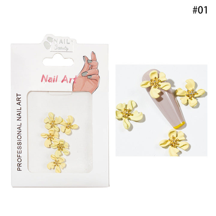 Flower Pearl Nails Art Decoration Pzl Nails