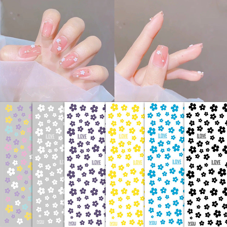Flower Stickers Pzl Nails