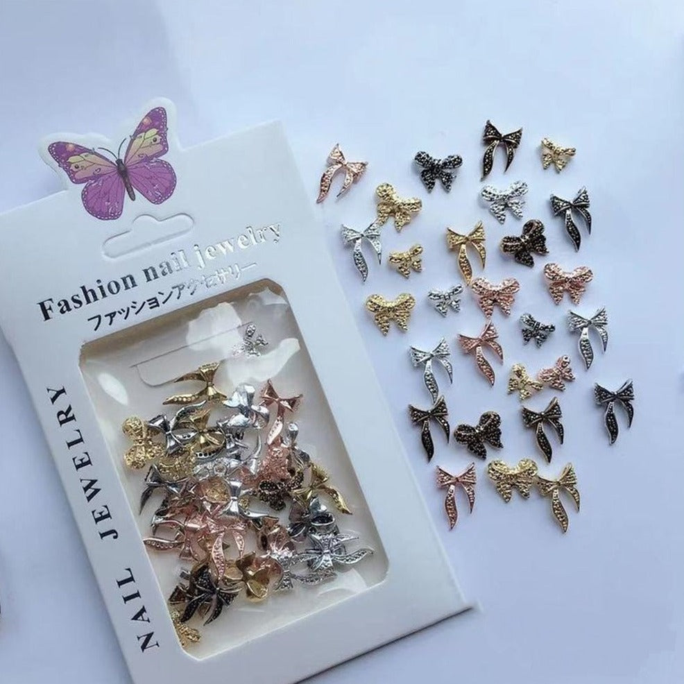 3D Bows Decoration - Pzl Nails