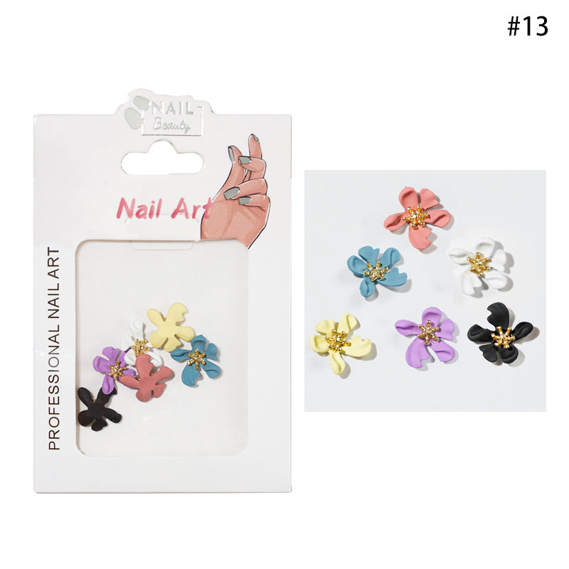 Flower Pearl Nails Art Decoration Pzl Nails