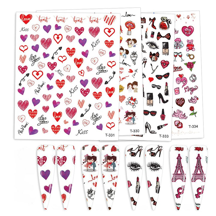 Valentine Stickers Pzl Nails