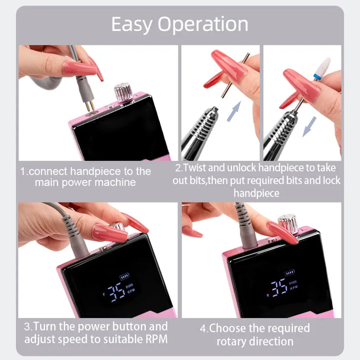 Rechargeable Nail Drill Pzl Nails