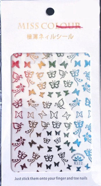 Butterfly 3D Stickers Pzl Nails