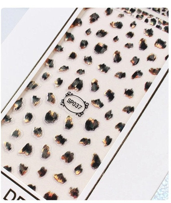 Leopard Print Nail Sticker Pzl Nails