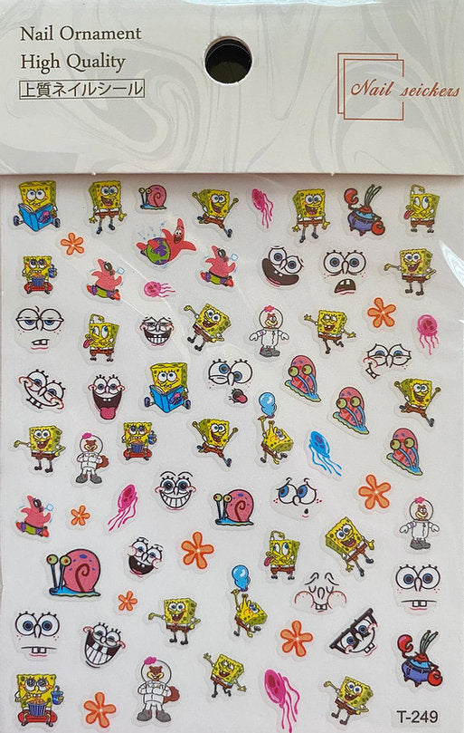 Cartoon Sticker Pzl Nails