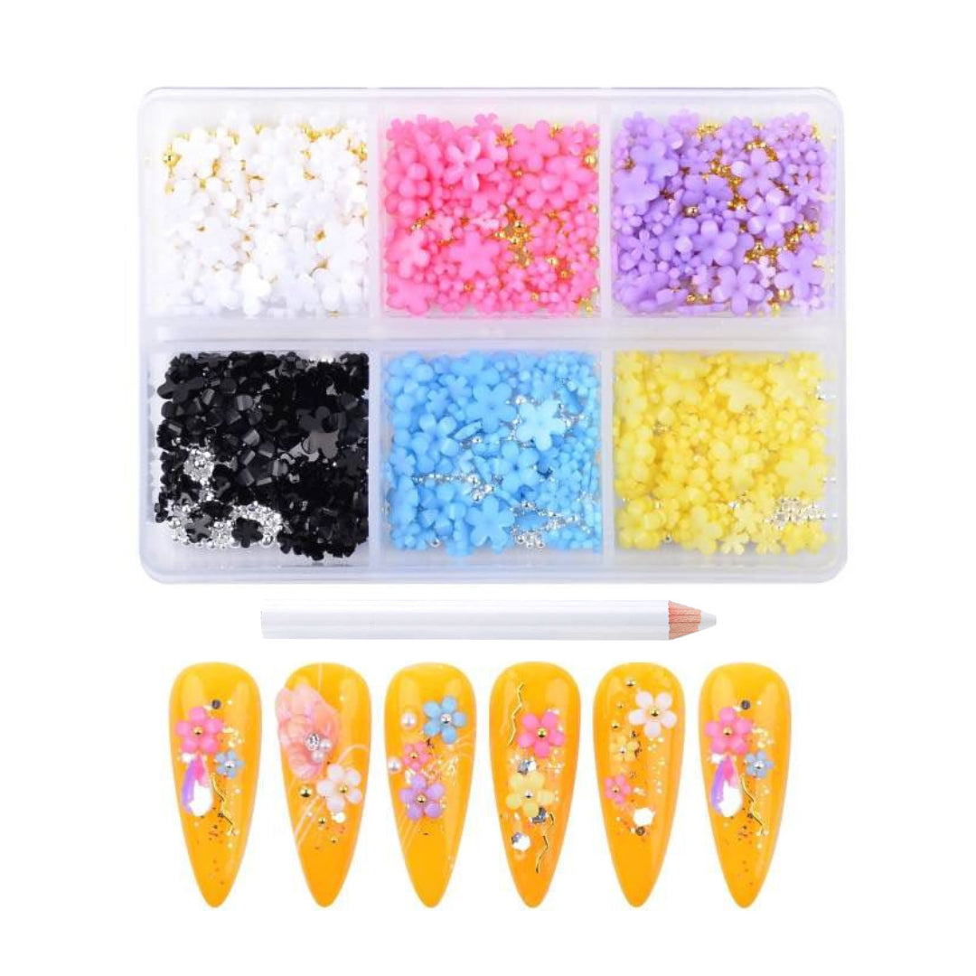 3D Resin Flowers Pzl Nails