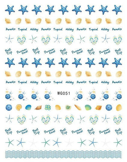 Sea Style Nail Stickers Pzl Nails