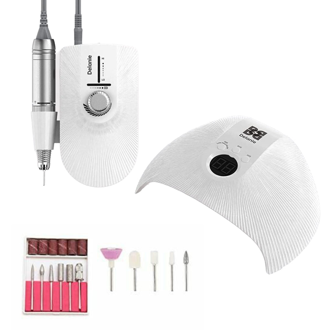 Delanie Professional Nail Drill & UV LED Nail Lamp 2 in 1