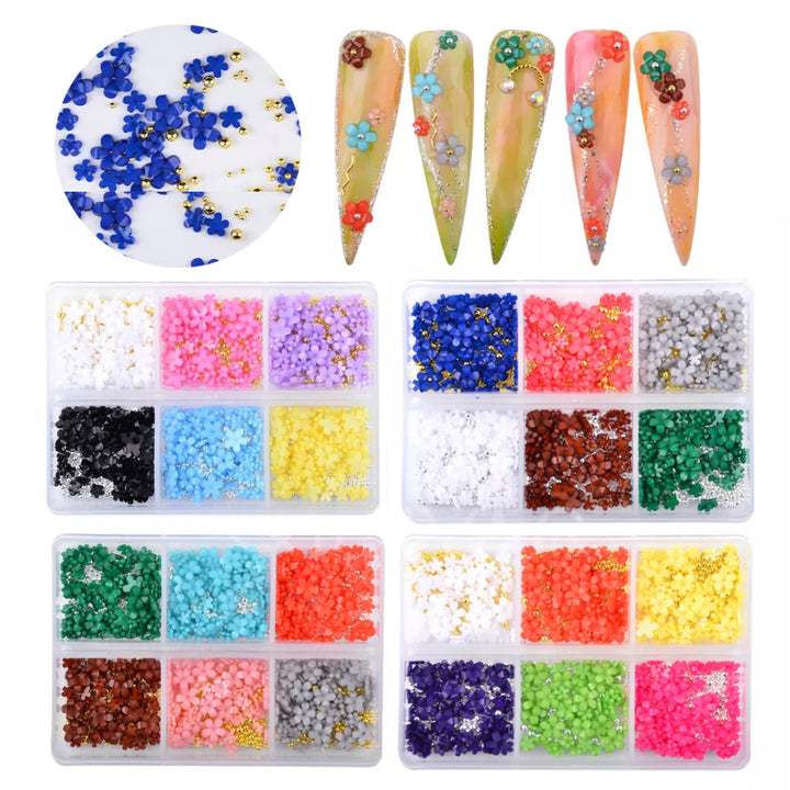 3D Resin Flowers Pzl Nails