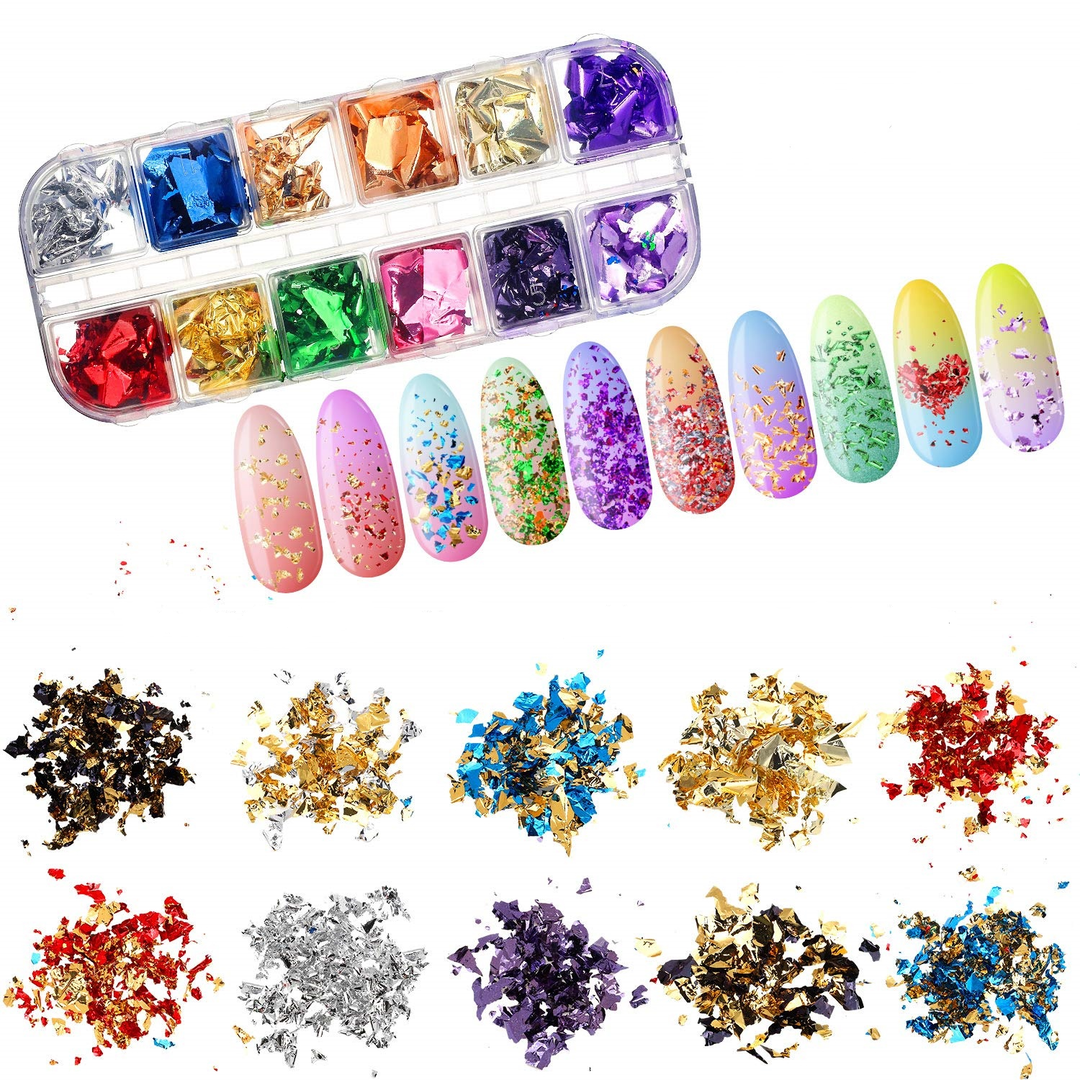 Foil Flakes Pzl Nails