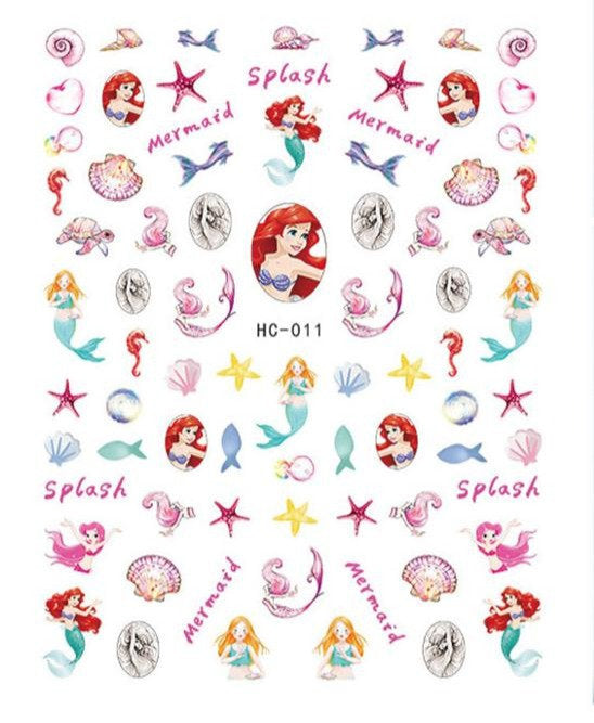Mermaid Nail Art Sticker Pzl Nails