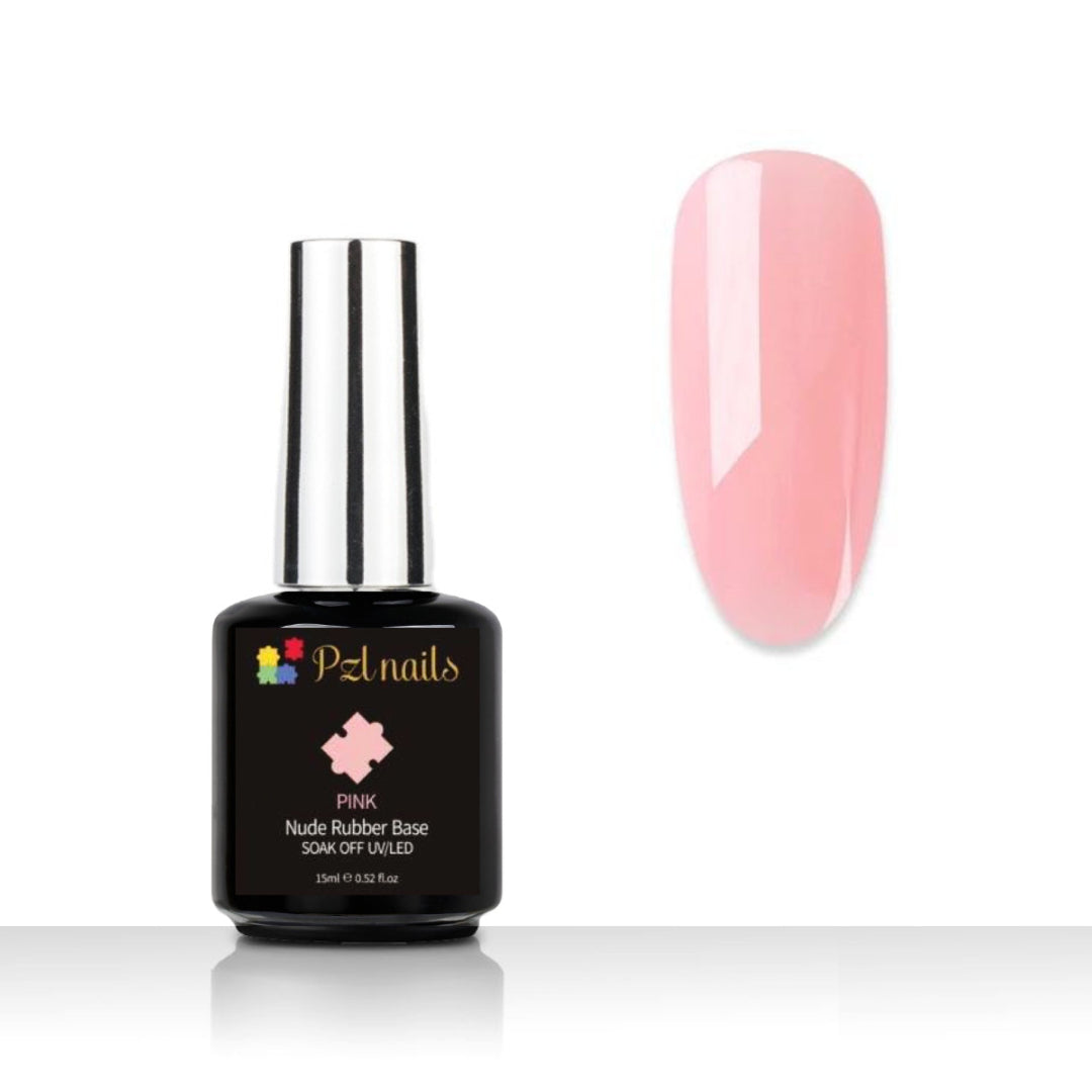 Pink Rubber Base Pzl Nails