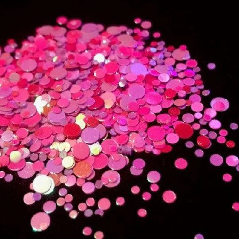 Purple mixed pink glitter 5g - Pzl Nails