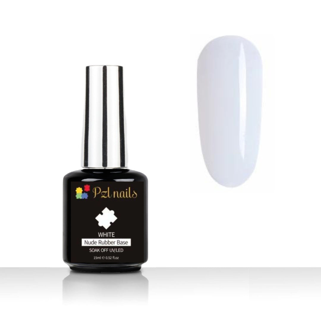 White Rubber Base Pzl Nails